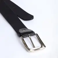 Ремень мужской, ширина 3.6 см, винт, пряжка металл, чёрный