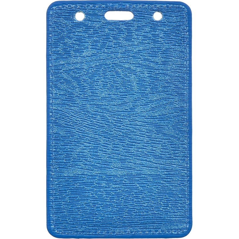 Бейдж Promega office вертик. 54х90, синий металлик, PU, Т-814V