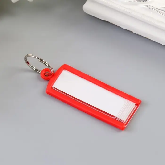 Бирка для ключей на кольце «Идентификатор», пластик, МИКС Бирка для ключей на кольце «Идентификатор», пластик, МИКС