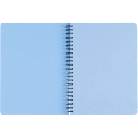Бизнес-тетрадь А5,96л,кл,спир,пластик,тон.бл. Attache Bright colours Голуб