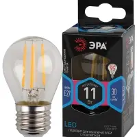 Лампа светодиодная декоративная LED 11 Вт 1430Лм 4000К шар, филамент нейтральный E27 230В F-LED P45-11w-840-E27