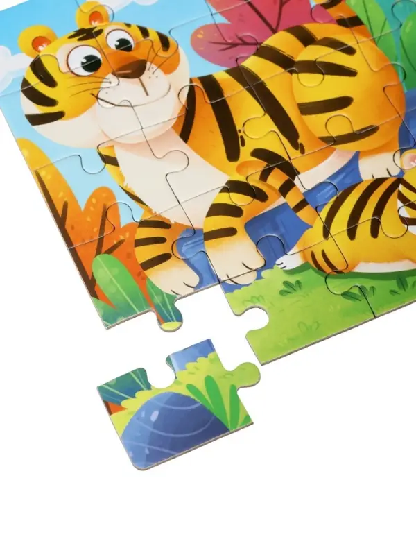 Книжка-деревяшка пазл Книжка-деревяшка пазл "Животные"