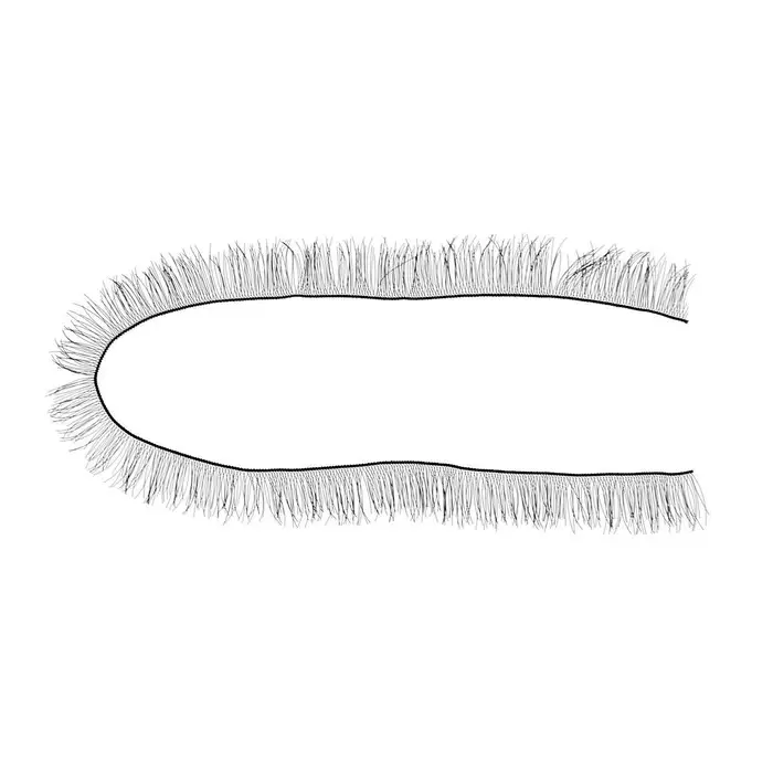 Ресницы для кукол, набор 2 шт., размер 1 шт. 20×1 см, чёрная Ресницы для кукол, набор 2 шт., размер 1 шт. 20×1 см, чёрная