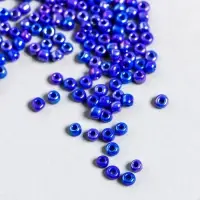 Бисер "Zlatka" 08/0, 3 мм, 10 г 0408 т.синий Бисер "Zlatka" 08/0, 3 мм, 10 г 0408 т.синий