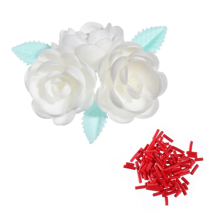 Набор кондитерский «Вафельные украшения с посыпками», 17.2 г, МИКС Набор кондитерский «Вафельные украшения с посыпками», 17.2 г, МИКС