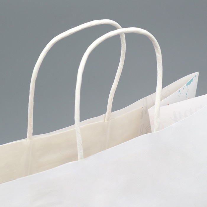 Пакет подарочный крафтовый, упаковка, Happy birthday, 32 х 28 х 15 см Пакет подарочный крафтовый, упаковка, Happy birthday, 32 х 28 х 15 см