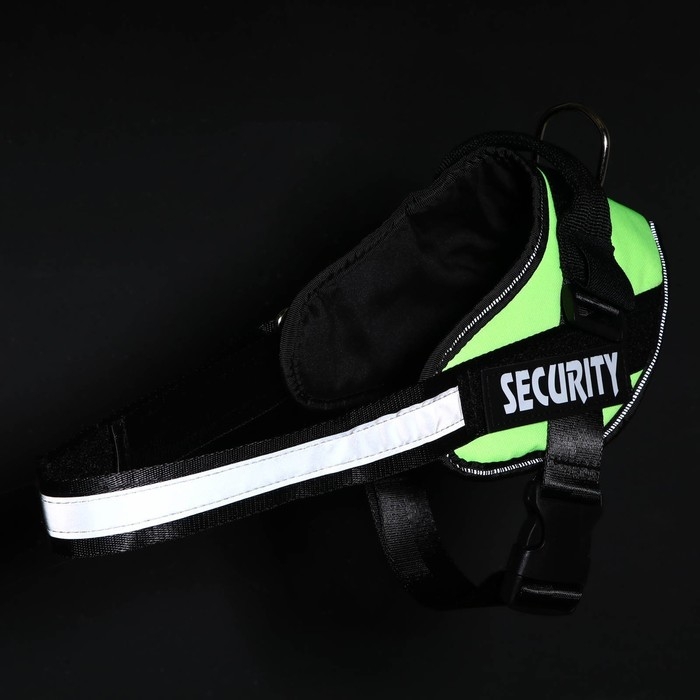 Шлейка К9 мягкая светоотражающая, размер M, ОГ 55-65 см, вес 11-20 кг, зелёная Шлейка К9 мягкая светоотражающая, размер M, ОГ 55-65 см, вес 11-20 кг, зелёная