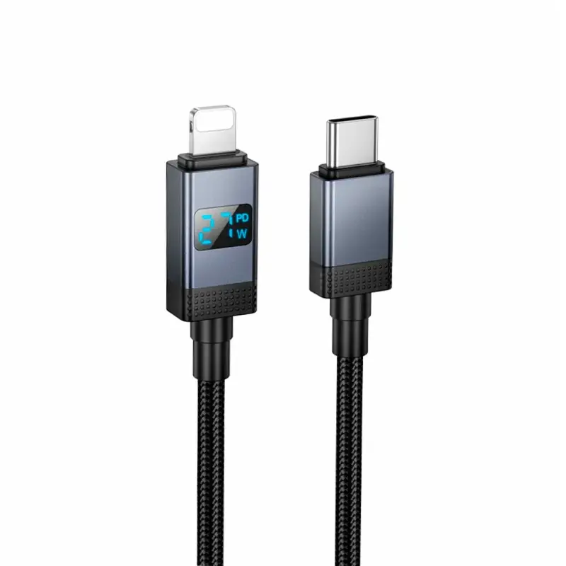 Кабель Type-C на Lightning 1M 27W X118 HOCO черный