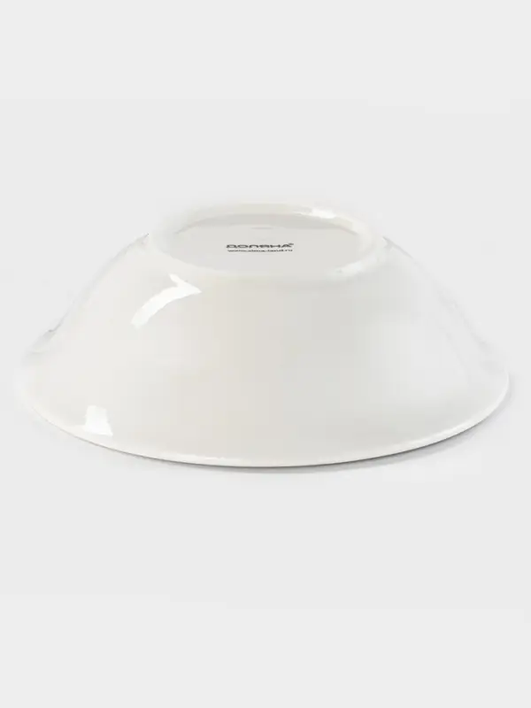 Тарелка глубокая Доляна White Label, 500 мл, d=17.5 см, фарфор, белая