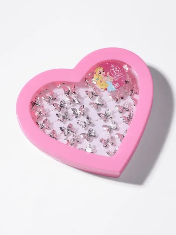 Кольцо детское Выбражулька «Бабочка ажурная», цвет серебро, безразмерное Кольцо детское Выбражулька «Бабочка ажурная», цвет серебро, безразмерное