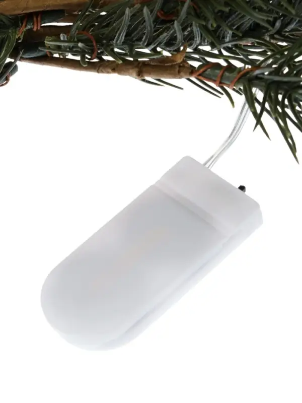 Декор настенный «Еловая ветвь с шишками», 70×27 см, 30LED, от батареек CR2032×2, свечение тёплое белое Декор настенный «Еловая ветвь с шишками», 70×27 см, 30LED, от батареек CR2032×2, свечение тёплое белое