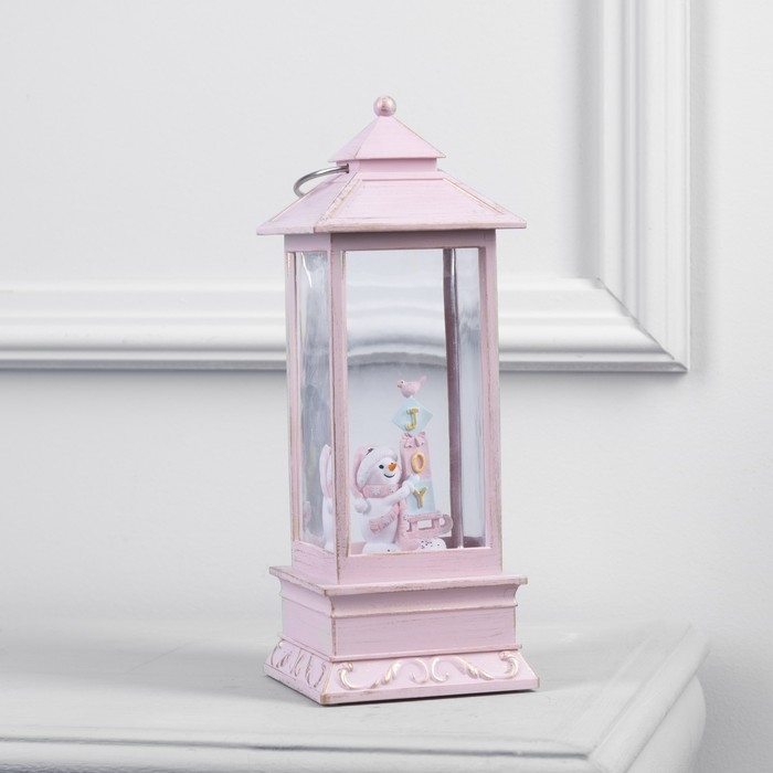 Светодиодная фигура «Фонарь со снеговиком» 10.5 × 28 × 10.5 см, пластик, батарейки ААх3 (не в комплекте), USB, свечение тёплое белое Светодиодная фигура «Фонарь со снеговиком» 10.5 × 28 × 10.5 см, пластик, батарейки ААх3 (не в комплекте), USB, свечение тёплое белое