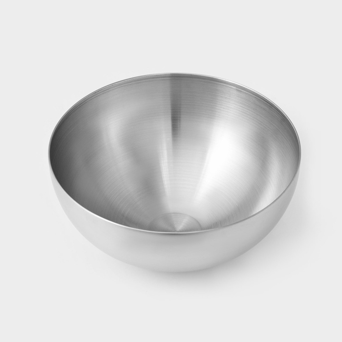 Миска-салатник Sphere, 5,45 л, d=28 см, нержавеющая сталь, серебряная Миска-салатник Sphere, 5,45 л, d=28 см, нержавеющая сталь, серебряная
