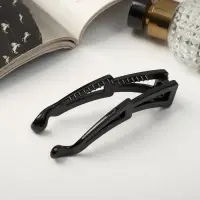 Банан для волос «Классика», геометрия, 10 см, чёрный