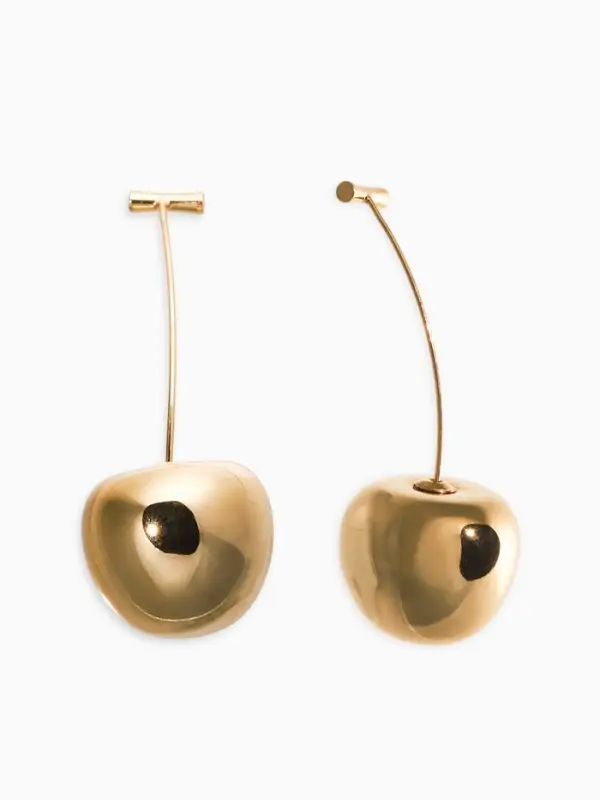 Серьги «Черешня», цвет золото