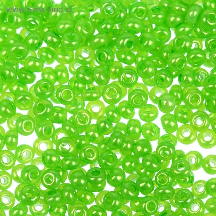 Бисер Чехия  Бисер Чехия "GAMMA" круглый "1"  10/0   5гр  (А016 зеленый)