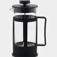 Чайник заварочный френч-пресс Доляна &laquo;Классика&raquo;, 350 мл, стекло, чёрный