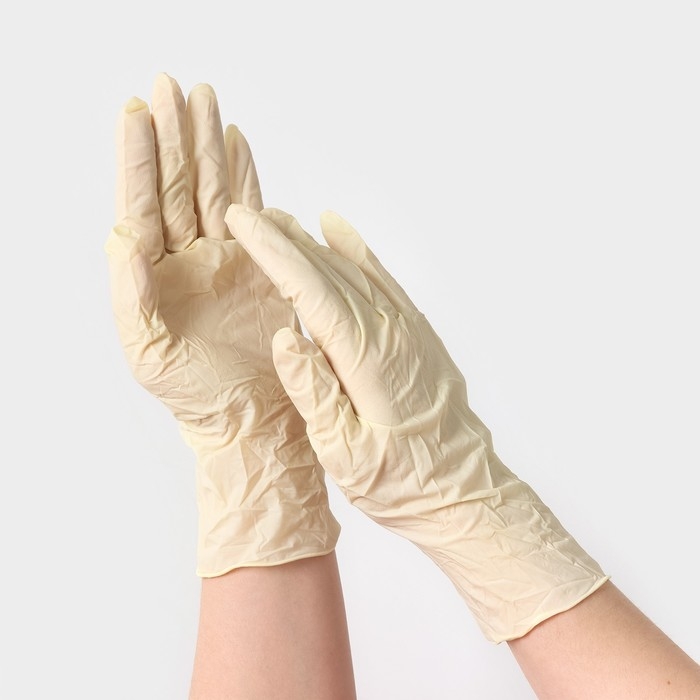 Латексные перчатки смотровые неопудренные, текстурированные, н/ст, размер XS Латексные перчатки смотровые неопудренные, текстурированные, н/ст, размер XS