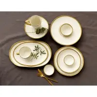 Блюдо сервировочное Magistro Poursephona, 37&times;24 см, фарфор, бежевое