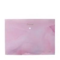 Папка-конверт на кнопке формат А4 180мкр блестящая МИКС Мрамор  (штрихкод на штуке)