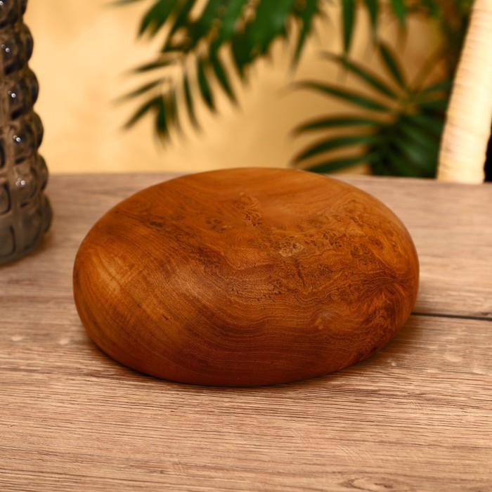 Салатник 20х20х7 см, тиковое дерево