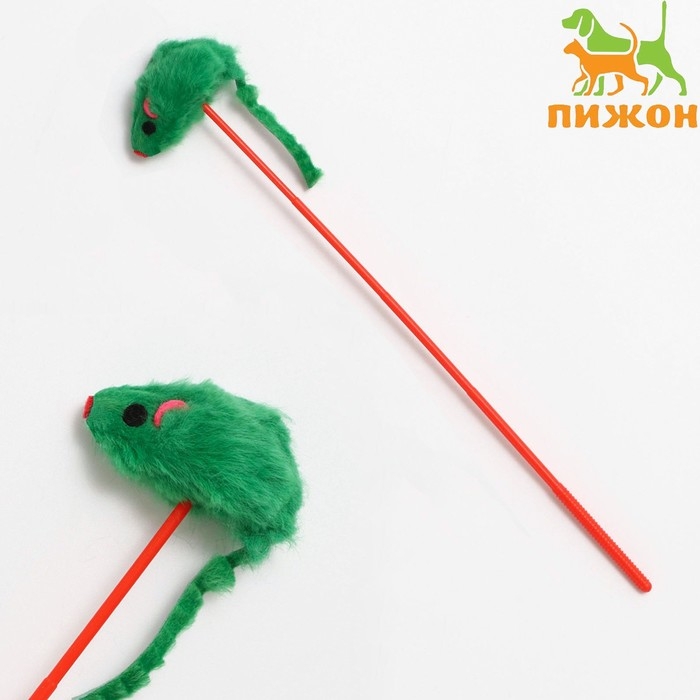 Дразнилка  Дразнилка "Мышь на палочке", зелёная