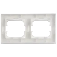 BRITE Рамка 2-местная IP44 РУ-2-БрАБ-44 арктический белый IEK
