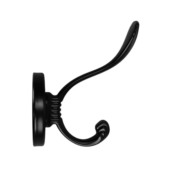 Крючок мебельный CAPPIO GRACE, двухрожковый, цвет черный