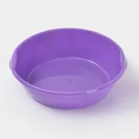 Таз 3л с ручками круг, цвет МИКС