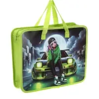 Папка с ручками &laquo;Ночь&raquo;, А4, пластиковая, 70 мм, 322&times;256 мм