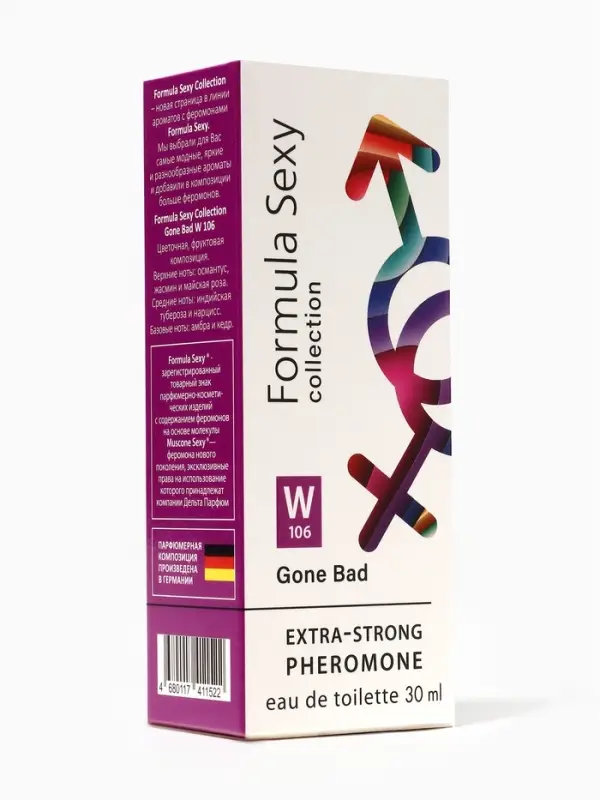 Туалетная вода женская с феромонами Formula Sexy collection Gone Bad W106, 30 мл