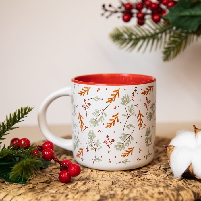 Кружка керамическая новогодняя Дорого внимание &laquo;Лесная сказка&raquo;, 380 мл