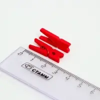 Прищепки для декора, набор 50 шт., красные &mdash; 2.5 см