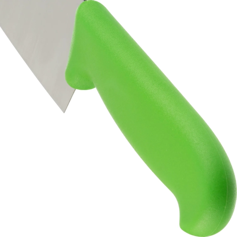Нож поварской лез 300 мм  толщ 2 мм  3Cr13  зел пластиковая ручка