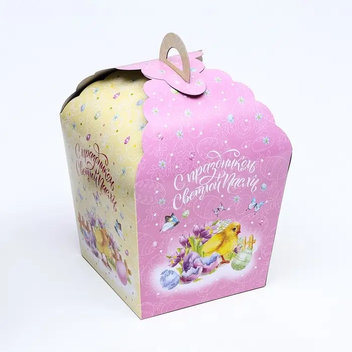 Коробка подарочная пасхальная &laquo;Цыпленок&raquo;, 17&times;17&times;26 см