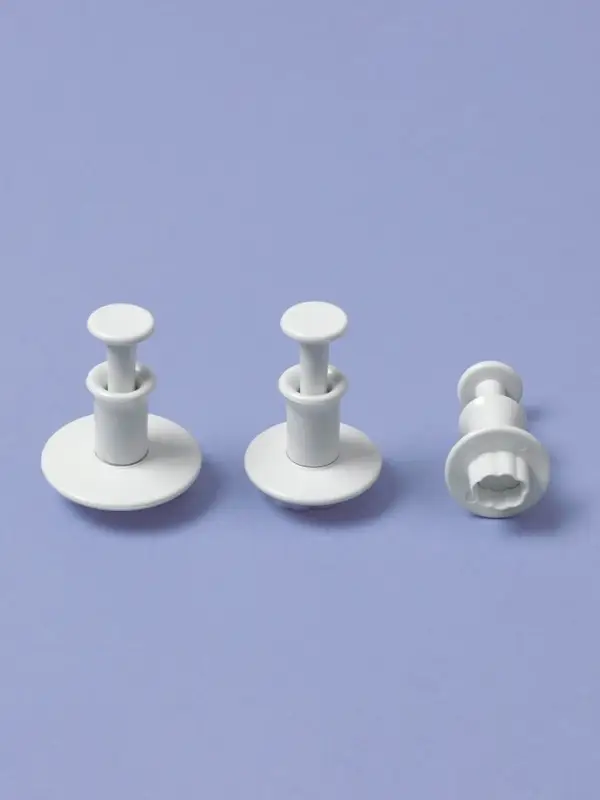 Плунжеры кондитерские &laquo;Облака&raquo;, набор 3 шт., пластик, белые