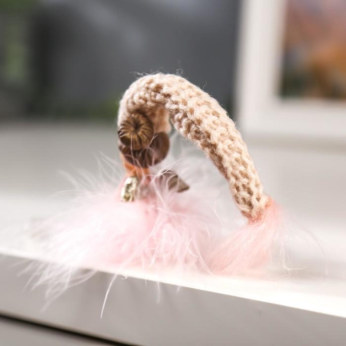 Сувенир полистоун Сувенир полистоун "Ангелочек-стесняшка в розовой пуховой юбке" МИКС 18х3,5х4 см