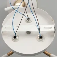 Люстра потолочная BayerLux &laquo;Анден&raquo;, 3хЕ27, 40 Вт, бело-золотой, 51&times;51&times;22 см