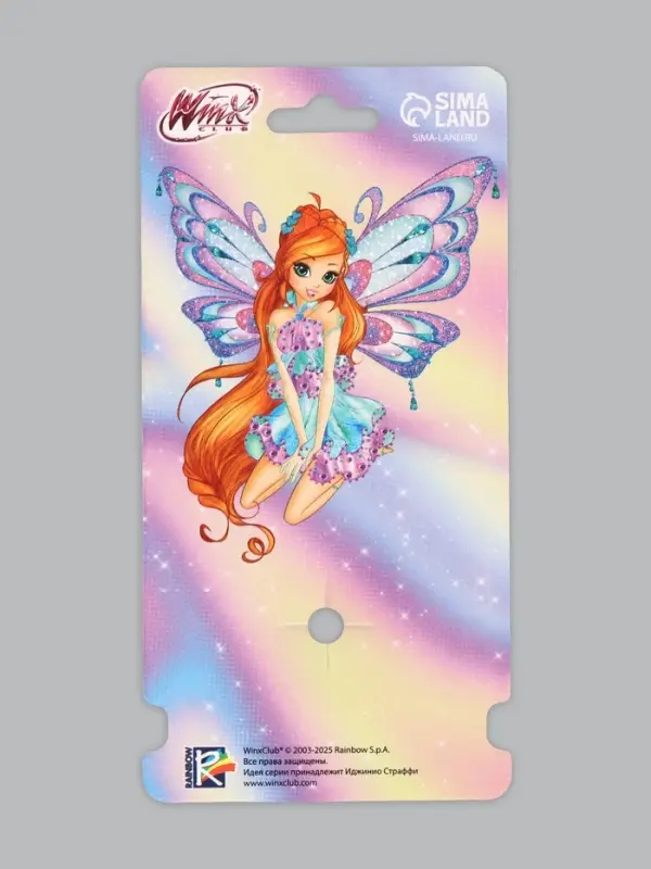 Бант для волос, ВИНКС, на резинке, 11 см