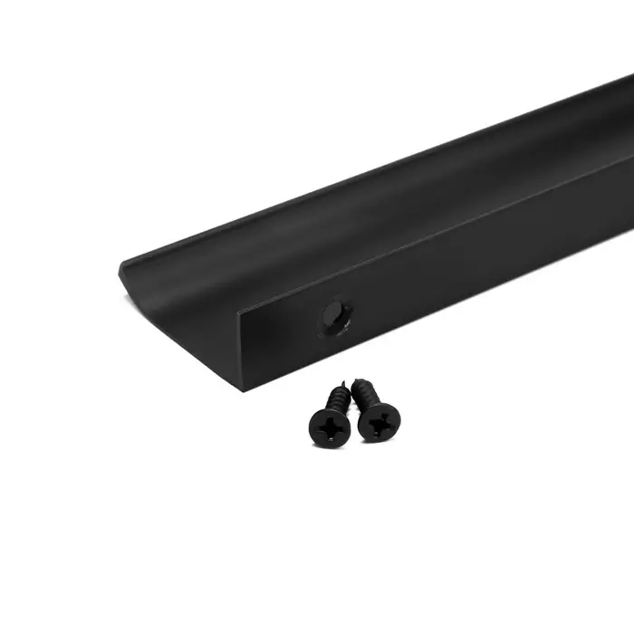 Ручка профильная мебельная торцевая CAPPIO RT002BL, L=200 мм, м/о 160 мм, чёрная