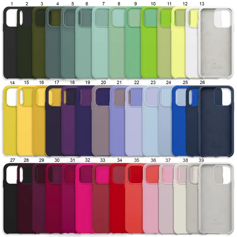 Чехол iPh 13 Pro Max (6.7) Silicon case APL WS (с лого)