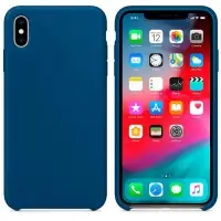 Чехол Iph XS Max Silicon Case 100% ORG Blue Horizon (c LOGO)