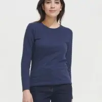 Футболка с длинным рукавом Imperial LSL Women черная, размер XL