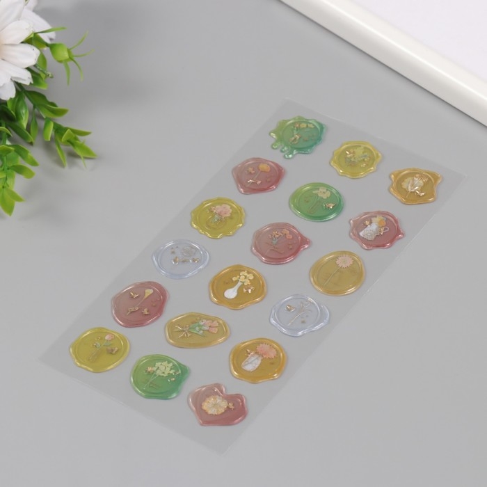 Наклейки для творчества пластик Наклейки для творчества пластик "Тёплые богатства" 9,3х20,4 см