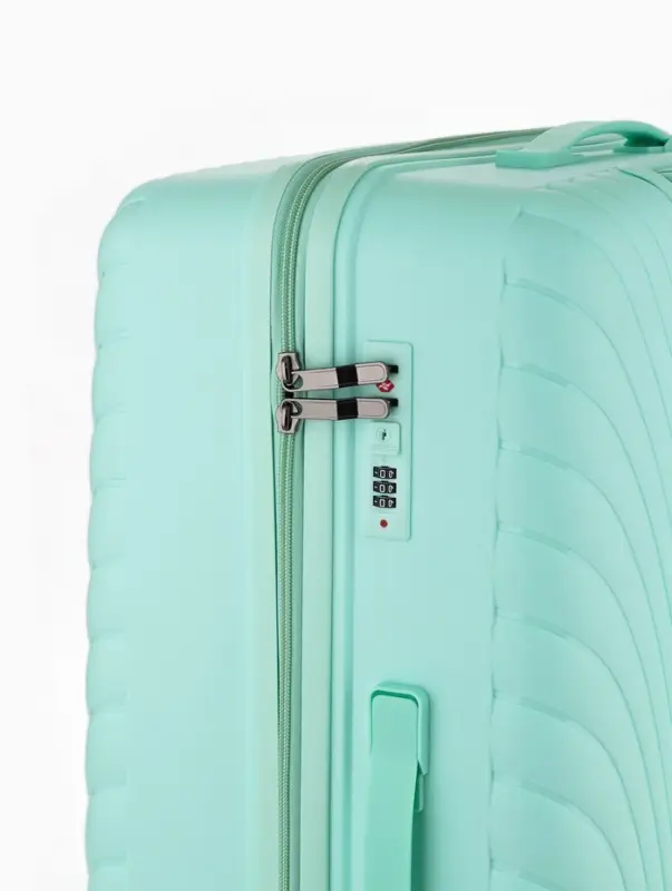 Чемодан на колёсах, 28", кодовый замок, 47&times;28&times;75 см, зелёный