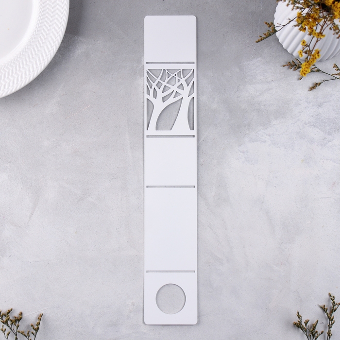 Подсвечник большой Подсвечник большой "Деревья" 7х7х11,5 см, белый