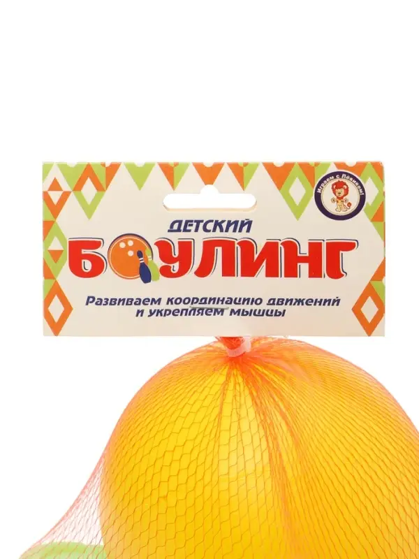 Боулинг детский, набор: 6 кеглей 21&times;7 см, 1 мяч d=6.5 см