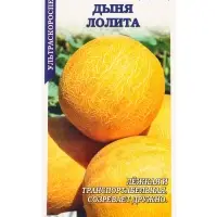 Семена Дыня Лолита /Сотка/ 0,5г/ ультраскоросп. 1-2кг круглая/ *1000 Семена Дыня Лолита /Сотка/ 0,5г/ ультраскоросп. 1-2кг круглая/ *1000