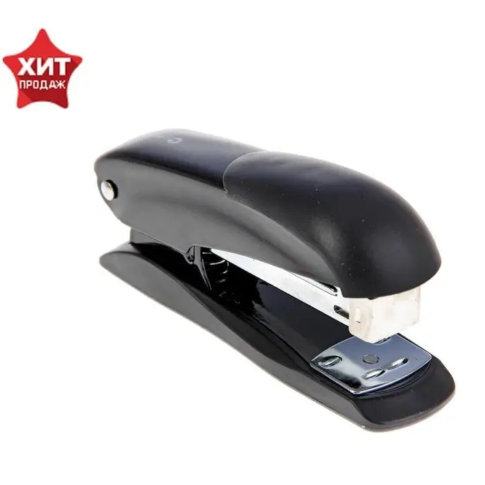 Степлер № 24/6, 26/6, Lamark Ulrich, встроенный антистеплер, индикатор скоб, до 20 листов, металлический корпус, чёрный