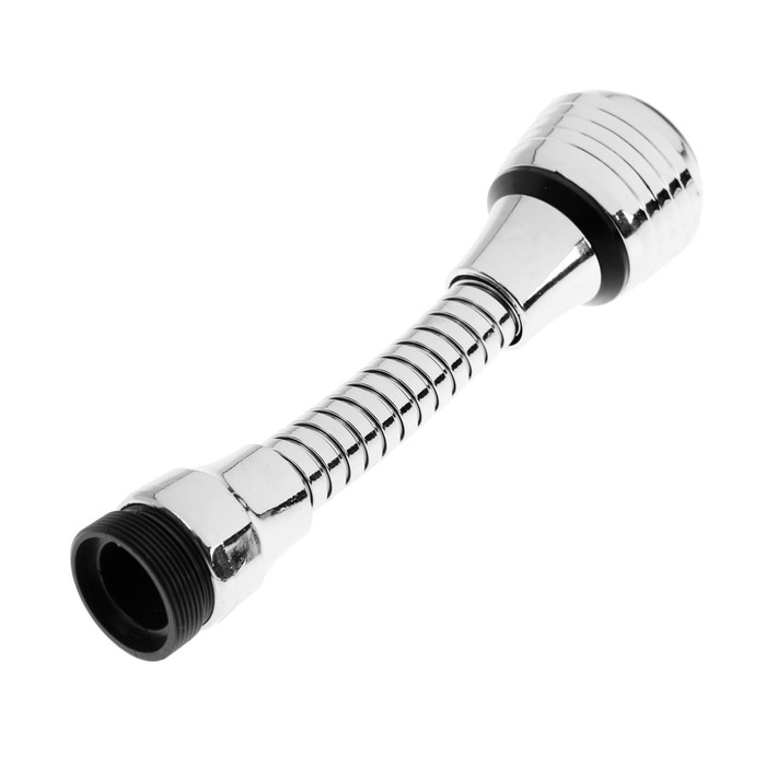 Аэратор ZEIN, регулировка потока, на гибком шланге, 140 мм, универсальный, пластик Аэратор ZEIN, регулировка потока, на гибком шланге, 140 мм, универсальный, пластик